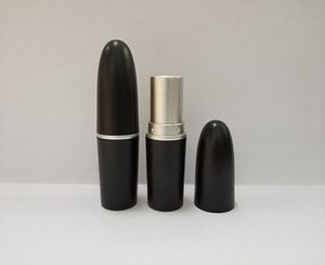 200 pz/lotto 3 ML Capacità 12.1mm Plastica Vuota Tubo di Rossetto Nero Viaggi Contenitore Cosmetico Balsamo per le labbra Tubi Bottiglie