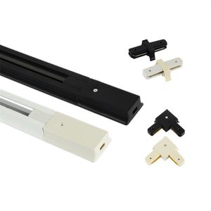 track light accessories track rail 2 wires thick aluminum J- Style 0.5M or 1 M LED connectors