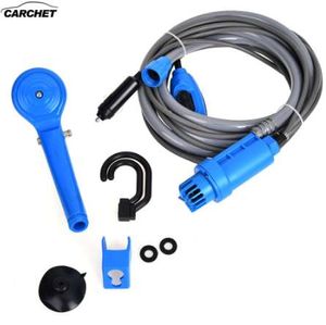 CARCHET Car Washer 12V Outdoor Camping Travel Pet High Pressure Caravan Camper Electric Portable Car Washer Shower Blue Color