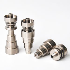 Universal Domeless 6in1 Titanium Nails 10mm 14mm 18mm Joint för manlig och kvinnlig domelös nagelröktillbehör