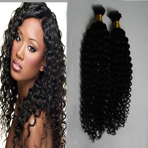 kinky curly mongolian bulk hair 200g Kinky Afro Hair Bulk Human Hair For Braiding Bulk No Attachment Kinky Curly