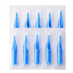 Professional Disposable 50Pcs Tattoo Tips Different Types Tattoo Tips Blue Sterile Nozzle Tip Plastic For Tattoo 3RT/ 5RT/ 7RT/ 9RT/ 11RT