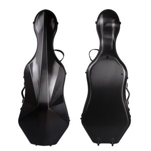 4/4 cello case Cello Box Mixed Carbon Fiber Strong Light 5kg Hard Case Black color Support 300kg pressure