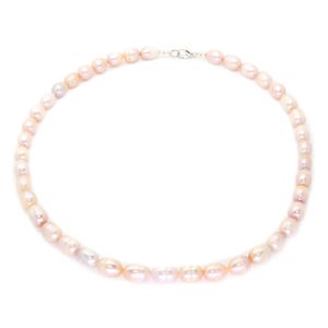 Fashionable pearl jewelry freshwater pearl beaded necklace natural color pearl necklace