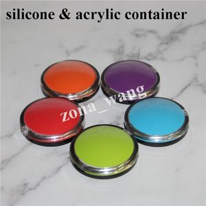 trucco all'ingrosso silicone barattolo vongolemetteni di con-cera per cera 6 ml conchiglie contenitore silicio alimentare barattoli di cera di cera in tampone contenitore silicone