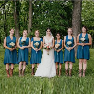 Ülke Düğün Gelinlik Modelleri V Yaka Kısa Fırfır Örgün Elbiseler Düğün Konuk Elbise 2018 Yeni Varış Fermuar Geri Ucuz