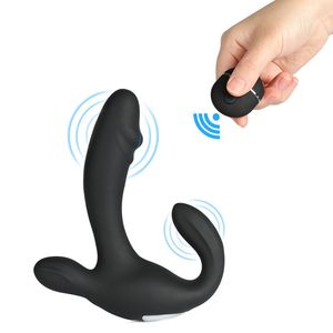 2018 massagem de próstata, controle remoto anal sexo brinquedos para homens gay g spot massageador de próstata, duplo motor anal vibrador butt plug y1892803