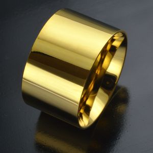 18-karätiger schlichter Gelbgold-Füllring für Hochzeit, Verlobung, massiver Bandring für Damen, Größe 7–15, R259