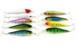 Hengjia 18 ADET Minnow Balıkçılık Lure Bait 10 cm / 9.6g Sert Plastik Balıkçılık Lures, Minnow Balıkçılık Yapay Yem (MI018)