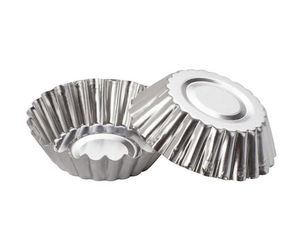 Mini Jednorazowy Kwiat Styl Aluminium Folia Cupcake Muffin Cups Egg Targ Kubek Jajka Tarta Formy Pieczenia Formy Gotowania SN719