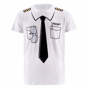 Neue Männer Pilot Polizei 3D T-shirt Arzt Gentleman Erwachsener Funny Party Cop Punpkin Pirat Sailor Santa Claus Carnival Cosplay Oansatz Kleidung