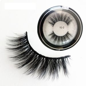 3D Mink Eyelashes 1 Pair Soft False Eyelashes 10 Styles Round Case Long Thick Cross Natural Faux Eye Lashes Extension Makeup Tools