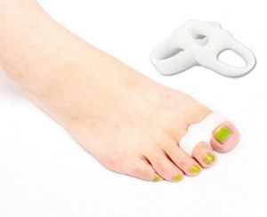 100 Пар / лот Hallux Valgus Toe Seperator Силиконовый Уход За Ногой Корректор Осанки Корректор Массаж Пальца Ежедневно Большая Кость Ортопедия