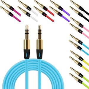 رئيس كابلات 3.5MM AUX الصوت ذكر لذكر ستيريو سيارة تمديد كابل الصوت للبلوتوث MP3 لا باقة