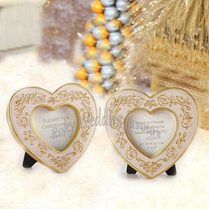30PCS Gold Heart Mini Frame Wedding Favors PartyTable Decor Place Card Holder Anniversary Gifts Birthday Favors Event Giveaways