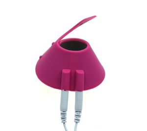 Choque elétrico Anel de Pénis Maca De Pára-quedas Maca, Electro Choque Pênis Acessórios, Brinquedos Do Sexo Para Homens Gay Y18102306