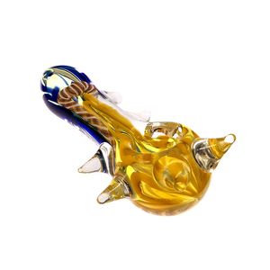 Conch Spoon Tubo Fumed Hand Pipe Tube Tubos De Fumar Tubo De Vidro De 4.3 Polegada Tubo De Mistura De Cor