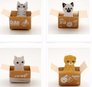 5 Pcs lot Cartoon Kawaii Scrapbooking Cat Dog Box Stickers Cute Stationery