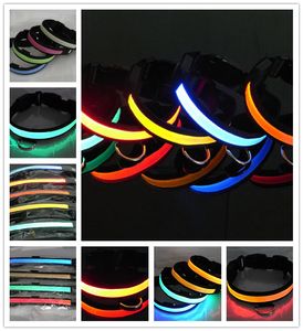 Piękne obroże dla psa i prowadzenia LED Light Pet mascotas Cachorro Collar Duże psy Luminous fluorescencyjne obrzeża