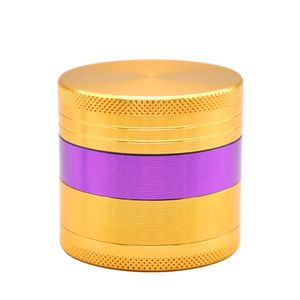 HORNET alumínio Herb Grinder Tobacco Diâmetro 50MM 4 Part Herb Grinder com a Sharp Teeth Diamante Pólen Catcher Côncavo Spice Crusher