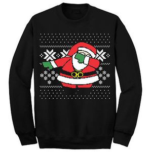 Fast Shipping 2017 Funny Santa Men Women Christmas Sweater Tops Jumper Father Xmas Ugly Xmas Sweaters Autumn Winter Pullovers