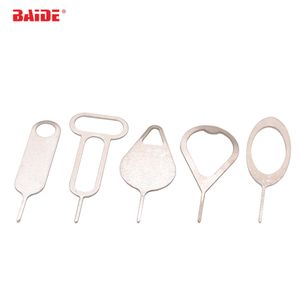 SIM Card Tray Ejektor Eject Pin Key Removal Tool för iPhone 5 6 6S 7 Plus 8 XR Huawei P8 Lite P9 Xiaomi Oppo 10000pcs / Lot