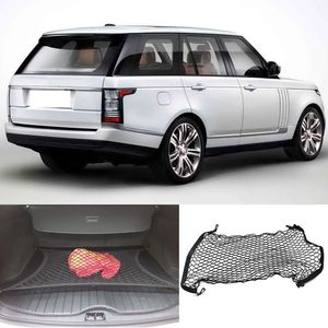 För Range Rover Car Auto Vehicle Black Bakre Trunk Cargo Bagage Organizer Storage Nylon Vertikal Säte Nät