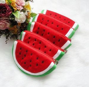 Il portafoglio multiuso con frutta creativa, adorabile cartone animato, anguria, fragola, portamonete arancione