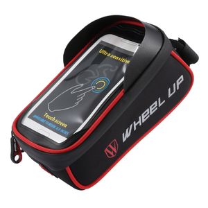 WHEELUP Borsa per bicicletta con tubo superiore Custodia per telefono per bici Accessorio per ciclismo Con design di adesivi magici, molto più pratico