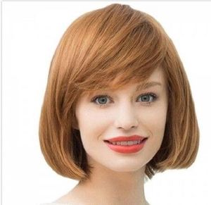 like human hair! Fashion Ladies Short Straight Hair Blonde Full Wig