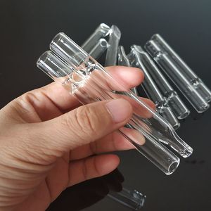 4 cal Grube Pyrex Glass One Hitter Pipe Hookhah Filtr Wałek Steam Papierosa Ręka Rury Kłaszeczki