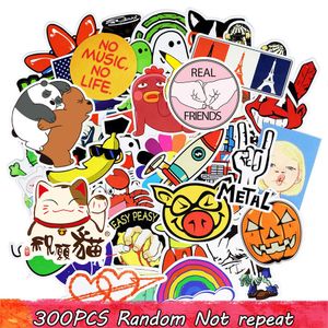 Diy stickers posters wall stickers for kids rooms home decor sticker on laptop skateboard luggage wall decals car sticker 300pcs