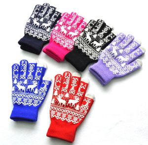 Adult warm winter gloves Festival christmas halloween magic knit glove for mens women finger Touch Screen Gloves hiking cycling sport glove