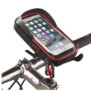 6 inch Bike Bicycle Waterproof Cell Phone Bag Holder Motorcycle Mount for Samsung galaxy s8 plus/iPhone 7 plus/LG V20/Mate 9