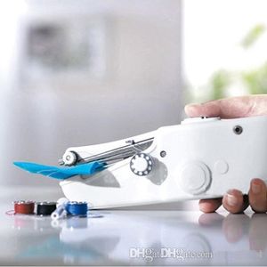 Handy Stitch Handhållen Elektrisk Symaskin Mini Portable Hem Sy Snabbbord Handhållen Singelstygn Handgjorda DIY Tool B751