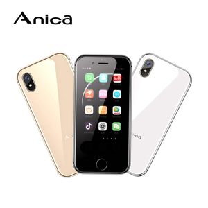 Оригинальные Anica I8 смартфон MTK6580M четырехъядерные телефоны 1 ГБ ОЗУ 8 ГБ ROM 3G GPS WIF Android 6.0 Super Mini Ultrathin Card 7S 8S мобильный телефон