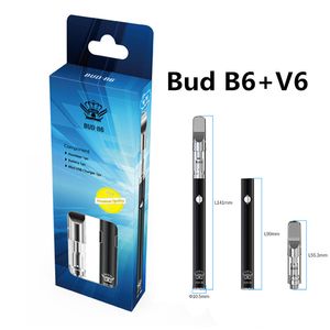 100 Original Bud B6 V6 Starter Kits mah Battery E Cigarette Vape Device Kit ml Heating Element Free Ship