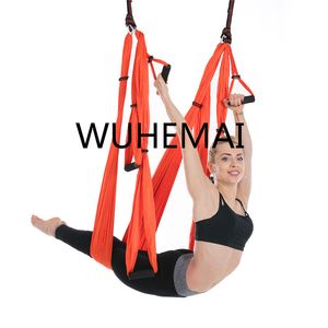 Wuhemai Anti-Gravidade Yoga Yoga Hammock Swing Parachute Tecido Terapia de Inversão de alta resistência Descompressão Hammock Ginásio Ginásio Pendurado