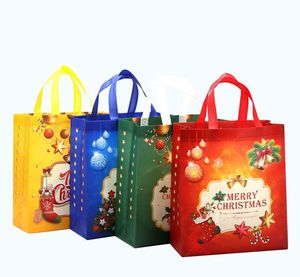 Large capacity shopping bag of christmas 4 colors non woven gift bags high quality cheap price bag wholesale