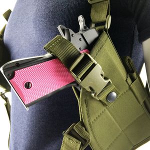 5Colors Outdoor Hunting Sports Universal Gun Armpit Holster Pouch Horizontal Shoulder Pistol Holster Camouflage Bag