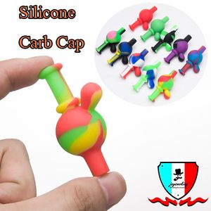 Silicone Carb Cap Smoking Accessories Universal Colored Cap Dome for Glass Water Pipes, Dab Oil Rigs, Quartz Banger Nails