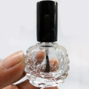 10 мл пустой лак для ногтей бутылка с черной маленькой кистью Nail Art контейнер стеклянные бутылки масла для ногтей быстрая доставка F748