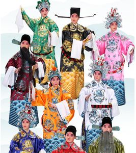 Kina Peking Opera Kostymer Kläder Outfit Ancient Chinese Traditionell Yue Opera Dramaturgisk Kostymklänning Robe Dress