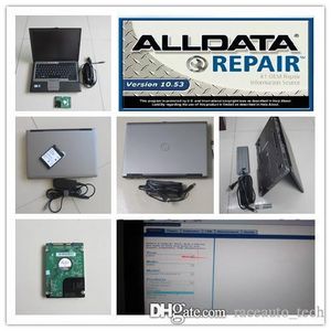 auto repair tool sotware v10.53 alldata installed in laptop for dell d630 hard disk 1000gb windows7 car truck diagnostic computer