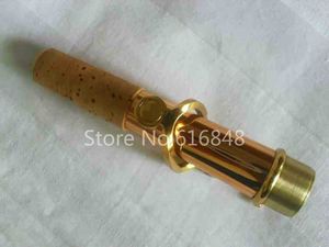 Instrumentenzubehör Sopransaxophonhals Gute Qualität Phosphorbronze Material Goldlackoberfläche Saxophonanschluss 16,8 mm