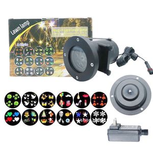 Lampada per proiettore laser 12 Carte colorate Modello LED Stage Outdoor Light Xmas Party