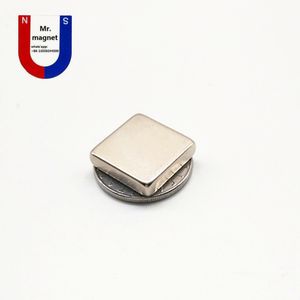 50 sztuk N35 20205mm Magnes trwały 20205 Super silny Neodymowy blok 20x20x5 NDFEB Magnet 20x20x5mm z powłoką niklową