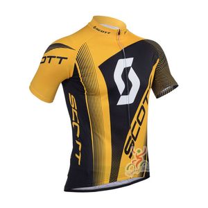 SCOTT Pro team Men's Cycling Short Sleeves jersey Road Racing Shirts Riding Bicycle Tops Breathable Outdoor Sports Maillot S21041905