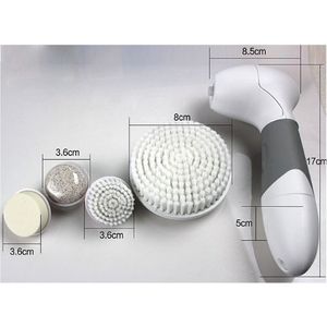 Electric bath brush Sets 5 in 1 SPA Handled Foot massage body Cleansing Bath ball Sponge wash bathroom tool set clean face