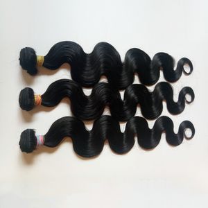Wholesale healthy hair color resale online - Brazilian human Hair weft Body Wave Natural color inch good ratio less short hair no dry very healthy Malaysian Indian remy Hair